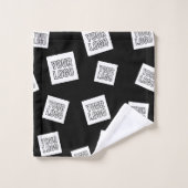 ロゴ、写真、その他の画像 | ランダム配置 バスタオルセット (ウォッシュタオル)