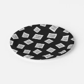 ロゴ、写真、その他の画像 | ランダム配置 ペーパープレート (アングル)