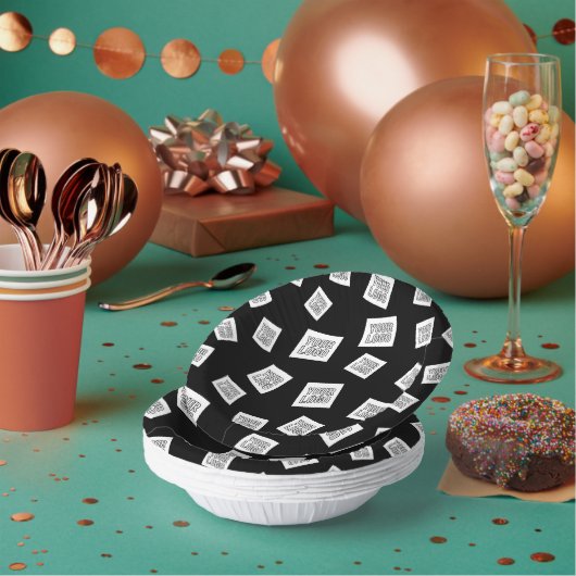 ロゴ、写真、その他の画像 | ランダム配置 ペーパーボウル (複数)