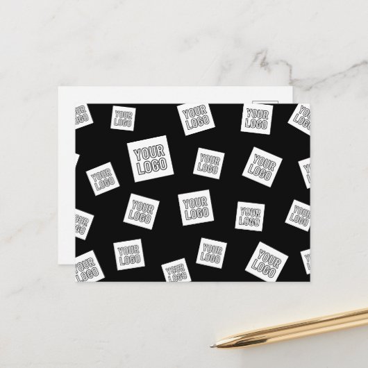 ロゴ、写真、その他の画像 | ランダム配置 ポストカード (正面/裏面インサイチュ)