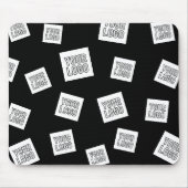 ロゴ、写真、その他の画像 | ランダム配置 マウスパッド (正面)