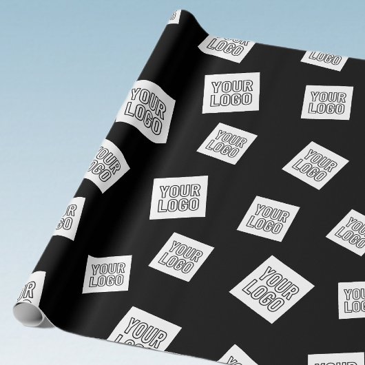 ロゴ、写真、その他の画像 | ランダム配置 ラッピングペーパー