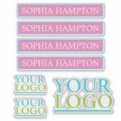 ロゴ/写真/アート、名前、DIY シール (正面)