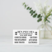 ロゴ 名刺 (スタンド正面)