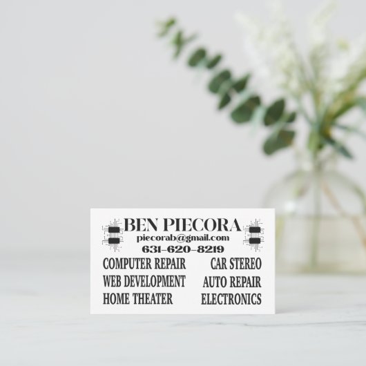 ロゴ 名刺 (スタンド正面)