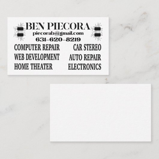 ロゴ 名刺 (正面/裏面)