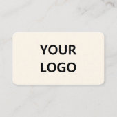 ロゴ、名前、タイトル、電話、電子メール、アドレス、Webサイト 名刺 (正面)