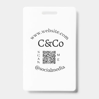 ロゴ 名前 文字 会社 ソーシャルメディア ウェブサイト QR バッジ