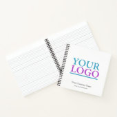 ロゴ、名前、WebサイトのプロモーションVs2の追加 ノートブック (内部)