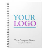 ロゴ、名前、WebサイトのプロモーションVs2の追加 ノートブック (正面)