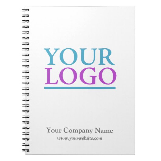 ロゴ、名前、WebサイトのプロモーションVs2の追加 ノートブック (正面)