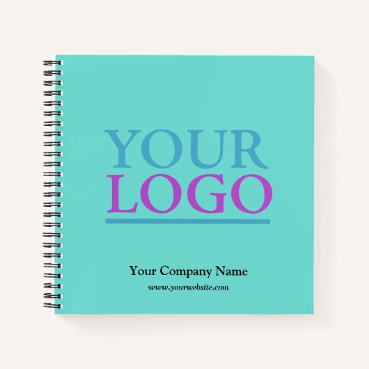 ロゴ、名前、Webサイトの追加プロモーション、リトルトティール（緑がかった色） ノートブック (正面)