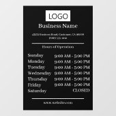 ロゴ 営業時間 オペレーション 開店時間 ウィンドウサイン (シート)
