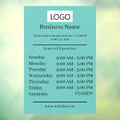 ロゴ 営業時間 オープニングタイムズ ウィンドウサイン (シート3)