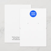 ロゴ 大 ネックレス イヤリング ディスプレイ 招待状 (正面/裏面)