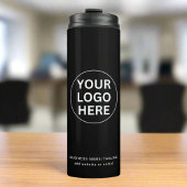 ロゴ&文字はこちらLブラック&ホワイトブランド タンブラー