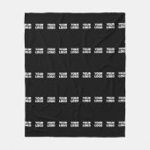 ロゴ | 水平に並べたストライプ フリースブランケット (正面)