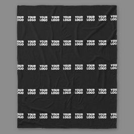 ロゴ | 水平に並べたストライプ フリースブランケット