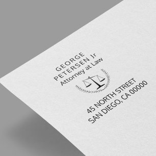 ロゴ 法はかりで測務弁護士の法律事務所 セルフインキングスタンプ