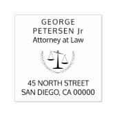 ロゴ |法はかりで測務弁護士の法律事務所 セルフインキングスタンプ (デザイン)