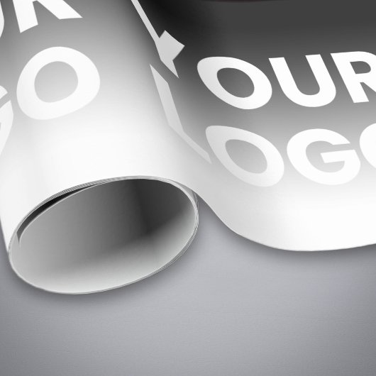 ロゴ & 現代の編集可能なカラー グラデーション ラッピングペーパー