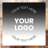 ロゴ | 現代の編集可能な黒と白のグラデーション ウィンドウサイン (シート2)