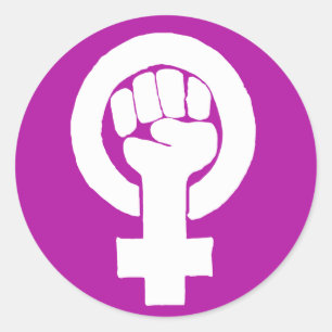 ロゴ、男女同権主義者/feminista、平等/igualidad: ラウンドシール