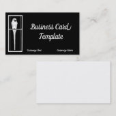 ロゴ：白いオウムの名刺 名刺 (正面/裏面)