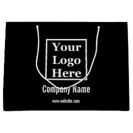 ロゴ（白黒） ラージペーパーバッグ