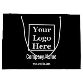 ロゴ（白黒） ラージペーパーバッグ (裏面)