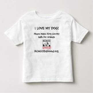 ロゴ、私は私の犬を愛します! 、KCACCExposed.org、… トドラーTシャツ