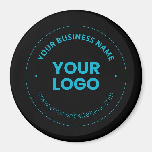 ロゴ | 編集可能なビジネス名とWebサイト マグネット (正面)