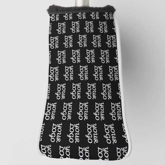 ロゴ |繰り返しシンプルロゴのパターン ゴルフヘッドカバー (回転90)