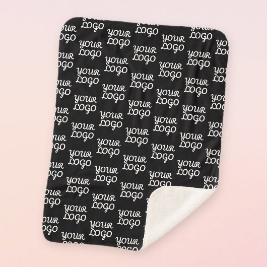 ロゴ |繰り返しシンプルロゴのパターン シェルパブランケット