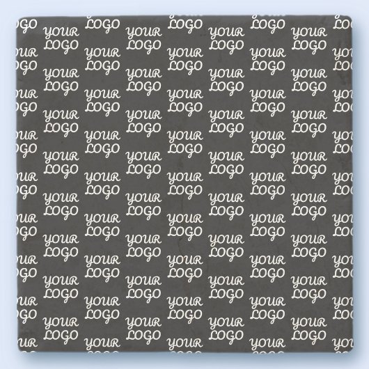 ロゴ |繰り返しシンプルロゴのパターン ストーンコースター