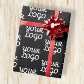 ロゴ |繰り返しシンプルロゴのパターン ラッピングペーパー