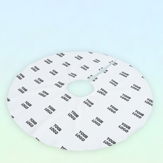 ロゴ |繰り返しシンプルロゴの置き換え ブラッシュドポリエステルツリースカート