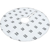 ロゴ |繰り返しシンプルロゴの置き換え ブラッシュドポリエステルツリースカート (アングル)