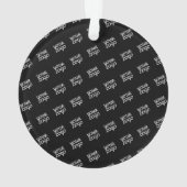 ロゴ |繰り返モダンしパターン オーナメント (裏面)