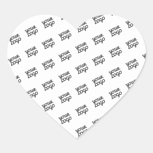 ロゴ |繰り返モダンしパターン ハートシール (正面)