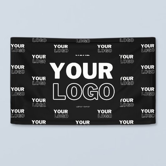 ロゴ & 背景 リピートロゴ | 黒 横断幕