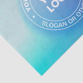 ロゴ |色モダンと白グラデーション色のフェード文字 薄葉紙 (詳細)