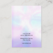 ロゴ 虹色 ネックレス ジュエリー ディスプレイ カード (裏面)