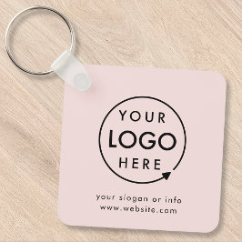 ロゴ |赤面ピンクビジネス企業のモダン キーホルダー