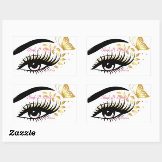 ロゴ 長方形シール (シート)