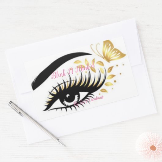 ロゴ 長方形シール (封筒)