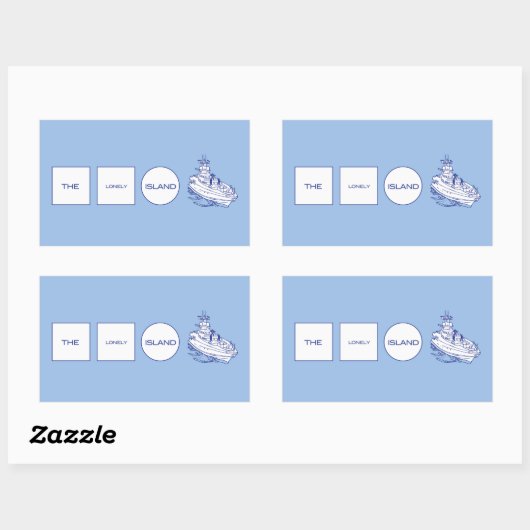 ロゴ 長方形シール (シート)