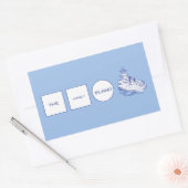 ロゴ 長方形シール (封筒)