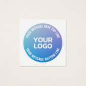 ロゴ | 青から紫グラデーションと円形文字 (正面)