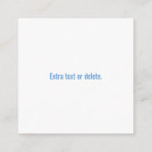 ロゴ | 青から紫グラデーションと円形文字 エンクロージャーカード (裏面)